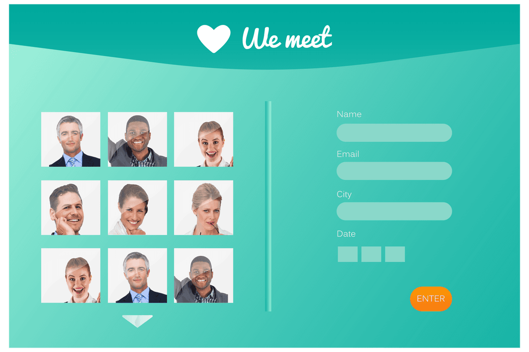 Transparent Digital Interface for Dating Application