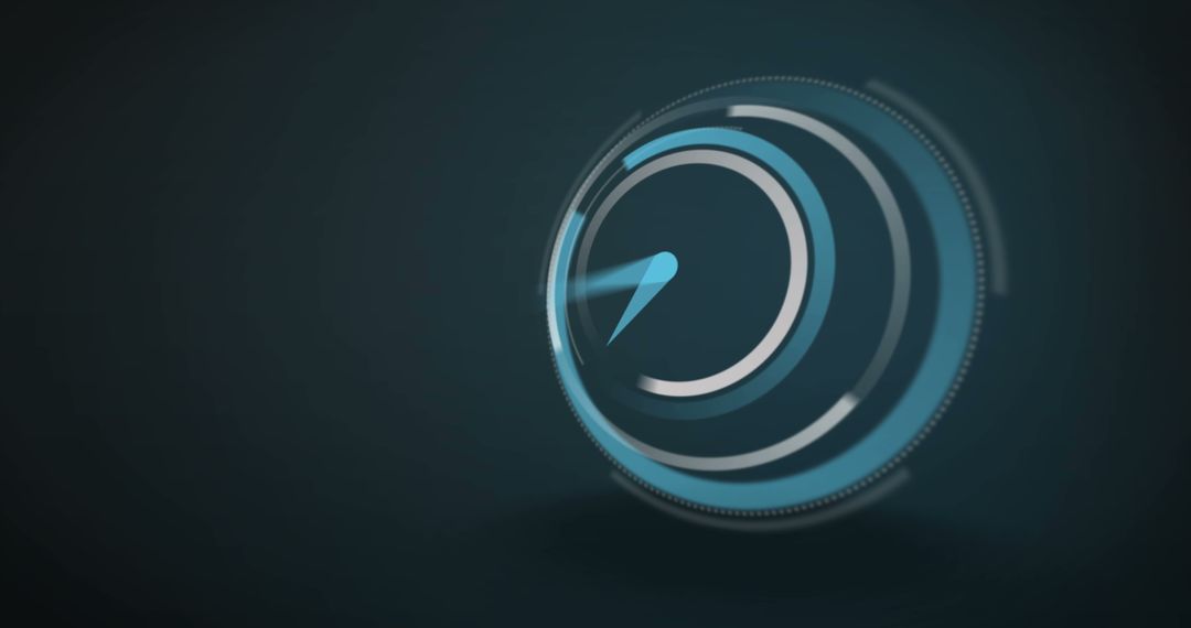 Blue clock ticking at speed on dark background - Free Images, Stock Photos and Pictures on Pikwizard.com