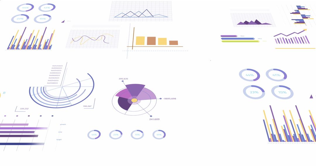 Futuristic Financial Data Analytics Visual Concepts
