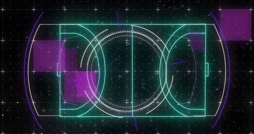 Futuristic Digital Interface with Scanning Data Display