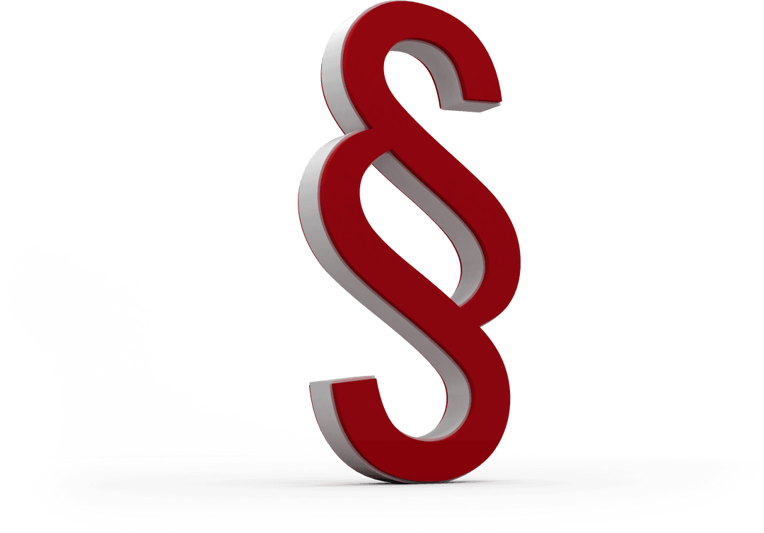 Three-Dimensional Transparent Section Symbol Illustration