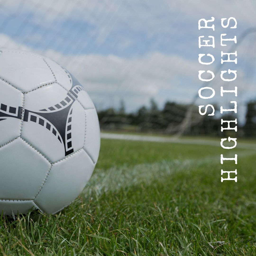 Soccer Ball on Green Field Near Goal