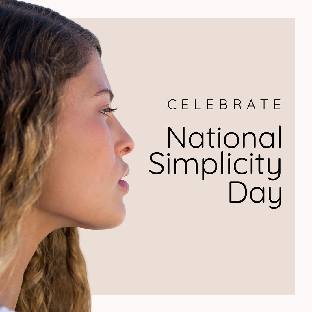 Woman Contemplating for National Simplicity Day Celebration