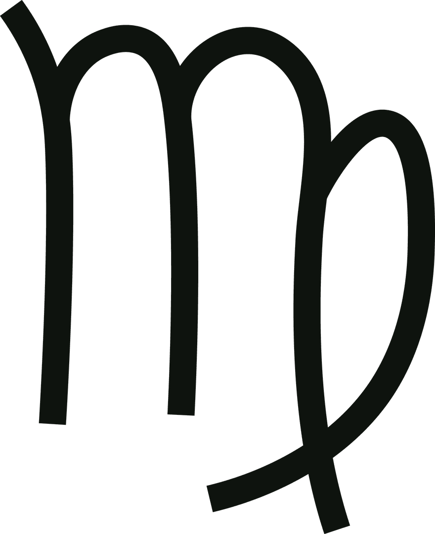 Transparent Virgo Zodiac Symbol Icon