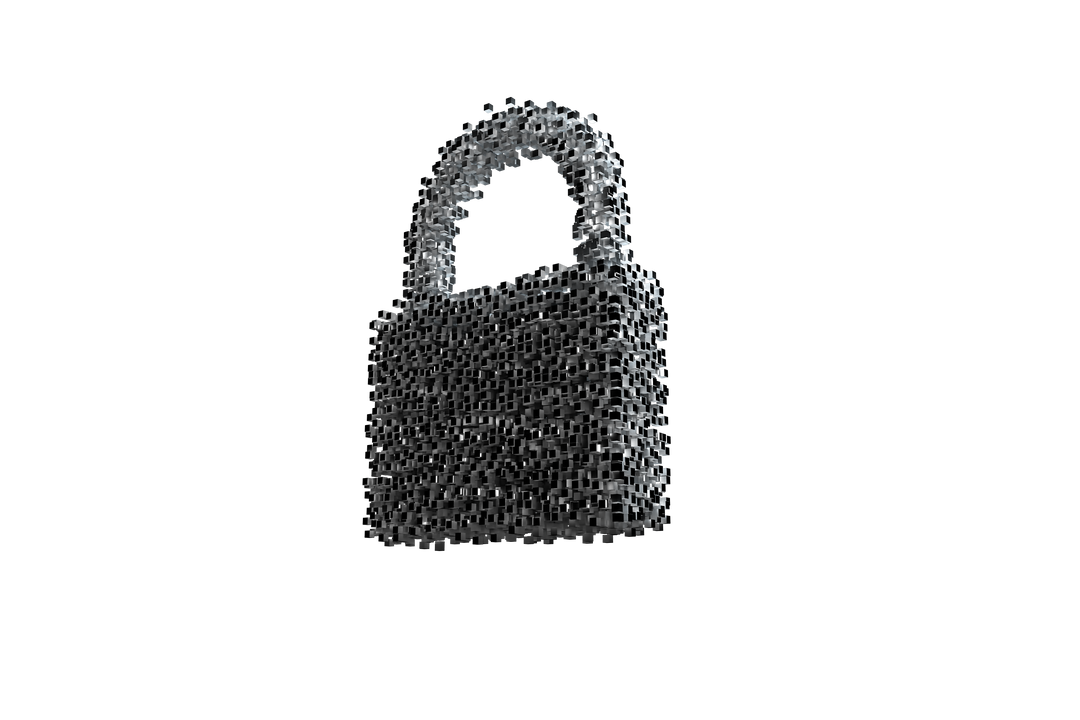 Digital Silver Padlock Transparent Background Isolated Vector Graphic - Download Free Stock Images Pikwizard.com