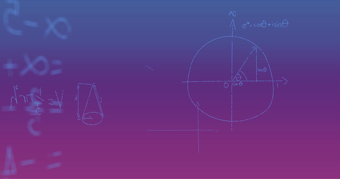 mathematical formulae on gradient background for science and learning - Free Images, Stock Photos and Pictures on Pikwizard.com