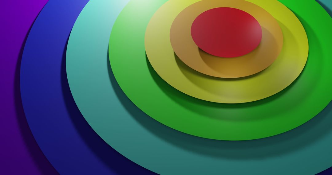 Vibrant Multicolored Concentric Circles Symbolize Celebration and Unity