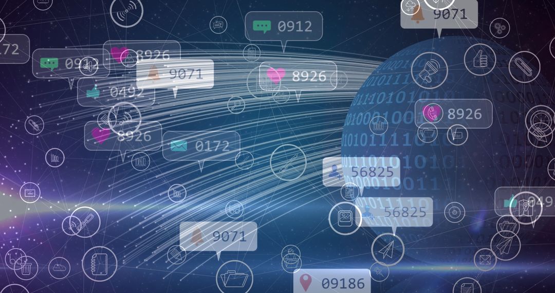 Global Digital Communication and Social Media Interface