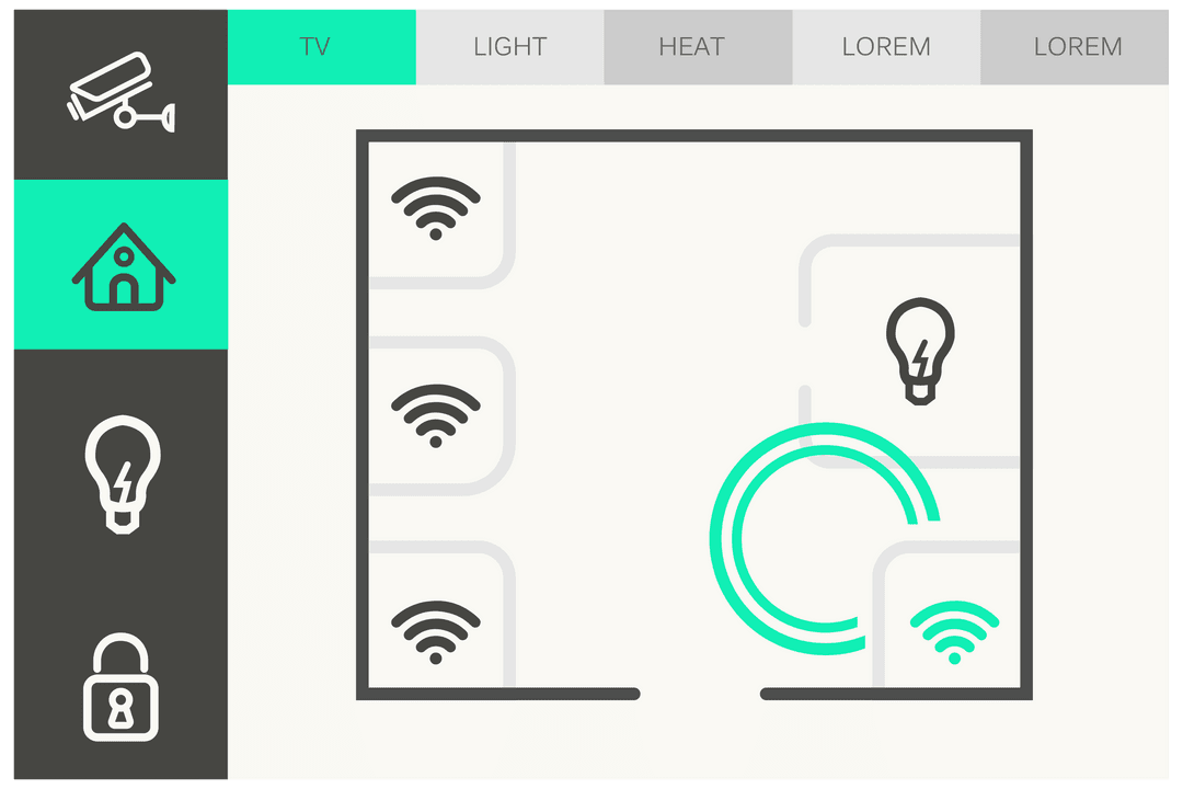 Transparent Interface of Smart Home Technology Display