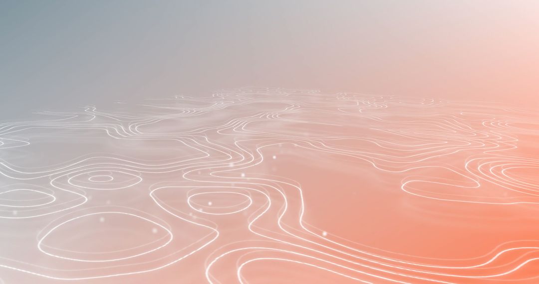 Dynamic Abstract White Lines on Gradient Background