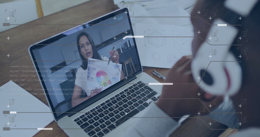 Virtual Business Meeting Personal Presenter During Video Call