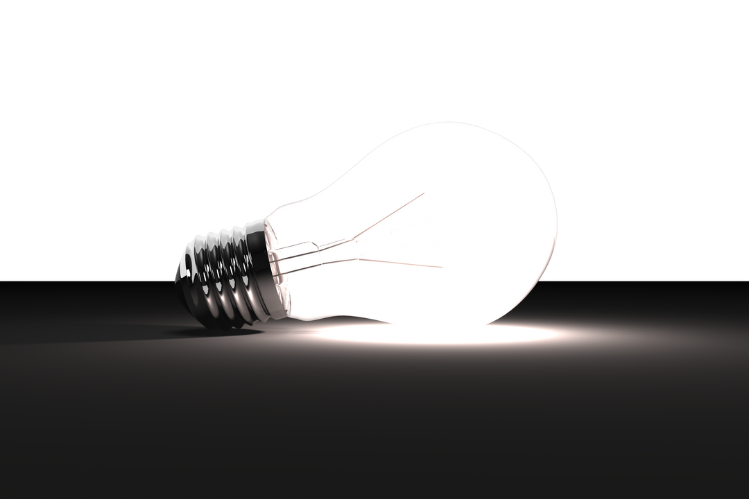 Glowing Light Bulb Isolated on Transparent Background Illlustration - Download Free Stock Images Pikwizard.com