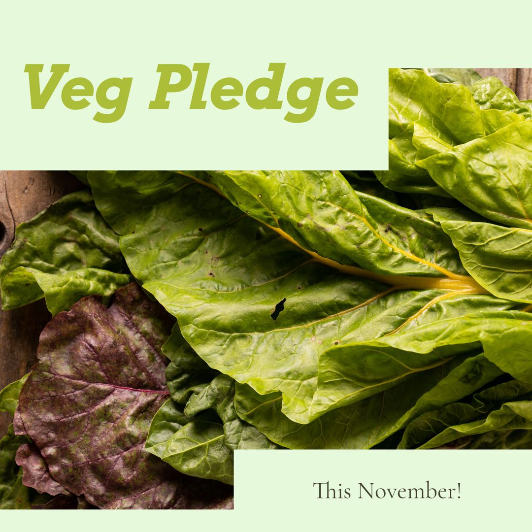 Fresh Leafy Greens for Veg Pledge Awareness
