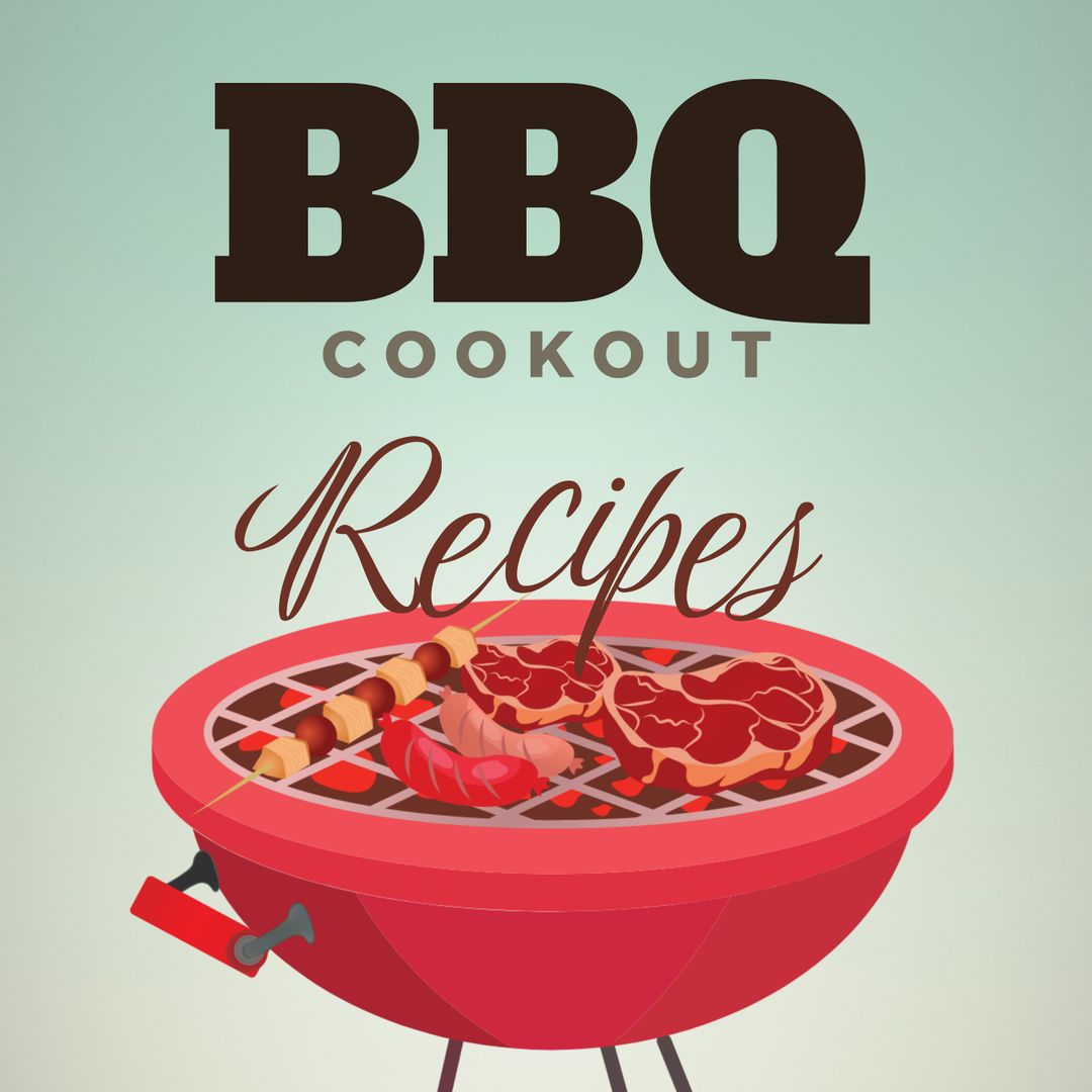 Barbecue Cookout Recipes Concept with Graphic Design Elements - Download Free Stock Images Pikwizard.com