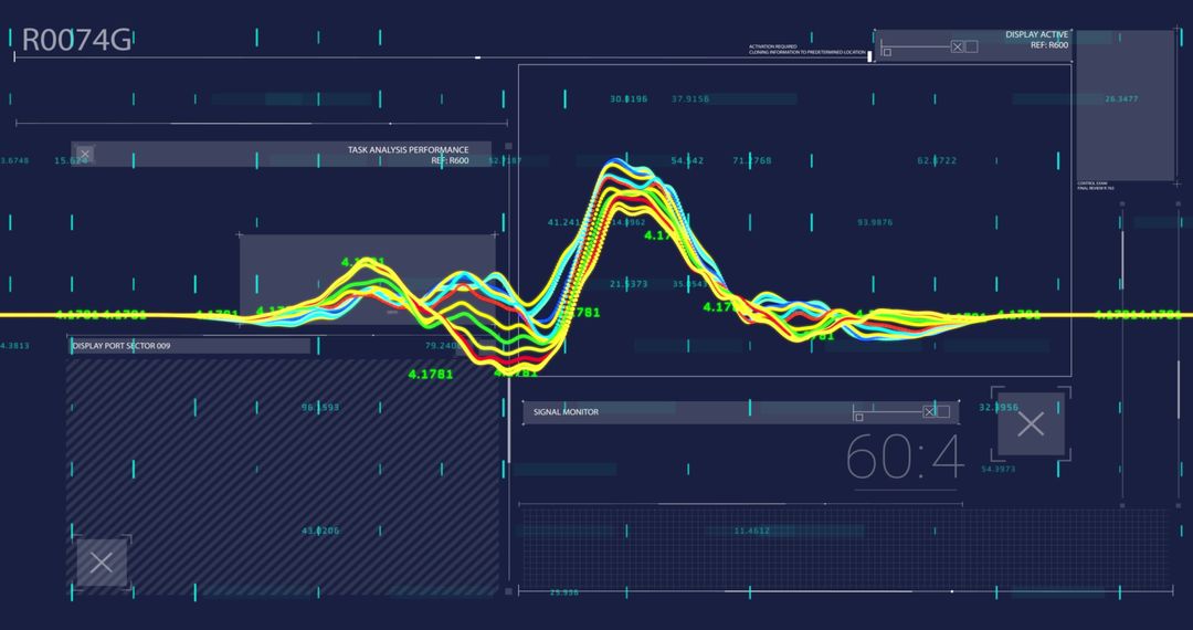 Dynamic Diagrams of Data Processing on Digital Interface - Free Images, Stock Photos and Pictures on Pikwizard.com