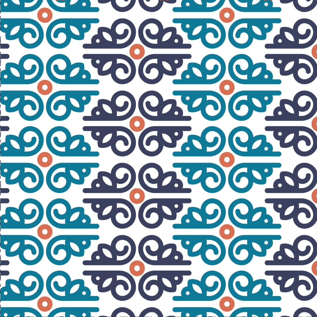 Seamless Geometric Ethnic Pattern on Transparent Background