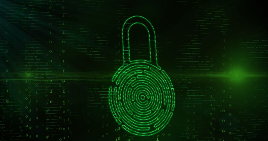 Biometric Fingerprint Security Lock with Digital Background