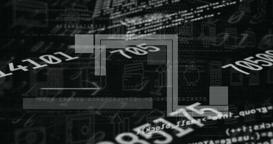 Futuristic Cybersecurity Dashboard with Binary Code Aura
