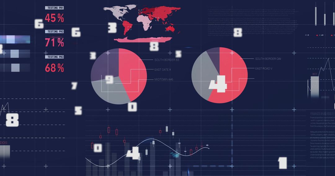 Data Visualization Illustrating Global Finance and Statistics