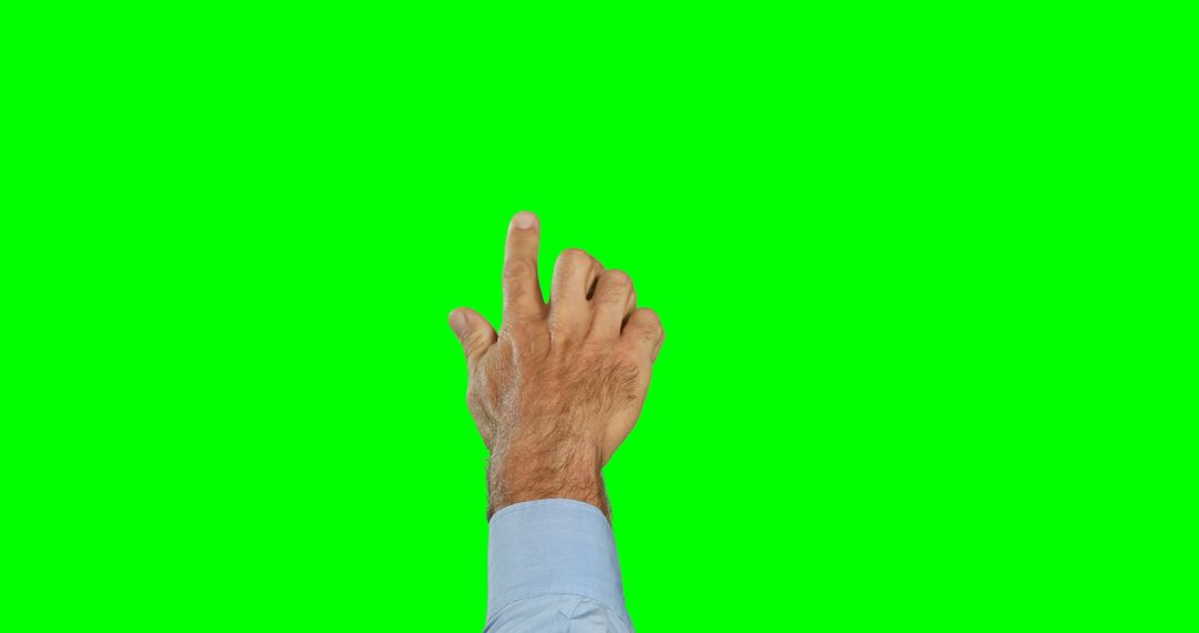 Hand Pointing Up Against Green Screen - Free Images, Stock Photos and Pictures on Pikwizard.com