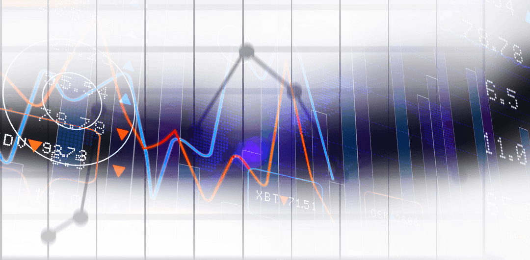 Digital Finance Graphics on Transparent Background