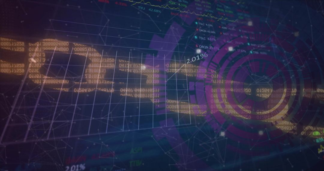 Geometric Overlay Depicting Data Processing and Connectivity