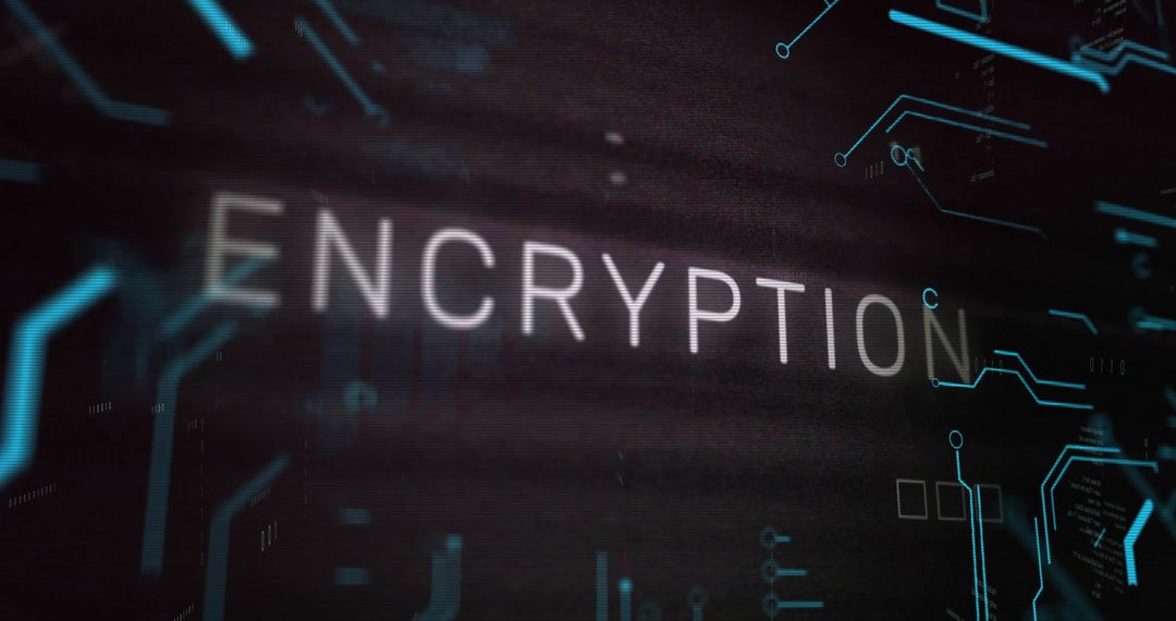 Encryption and Cybersecurity Digitally Illustrated Background