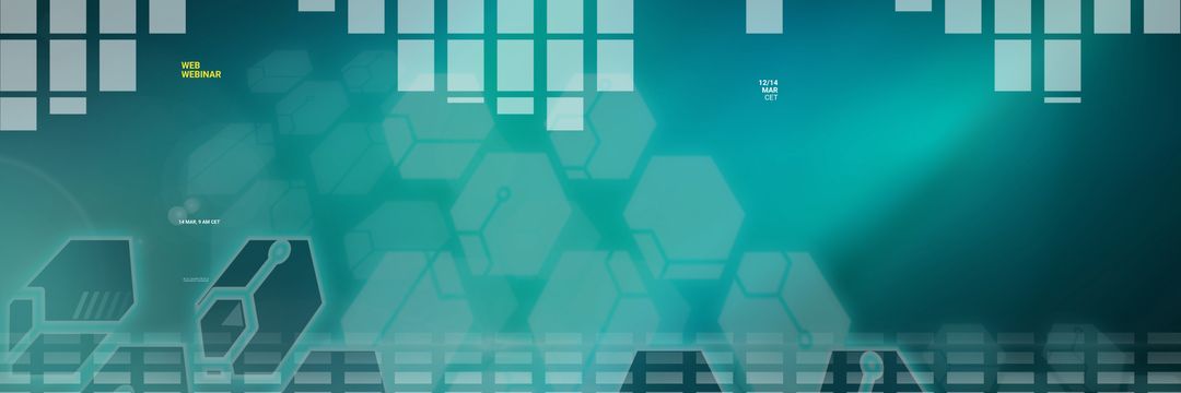 Futuristic Green Webinar Technology Background with Geometric Shapes