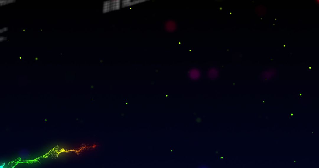 Colorful Abstract Lighting Effects on Dark Background