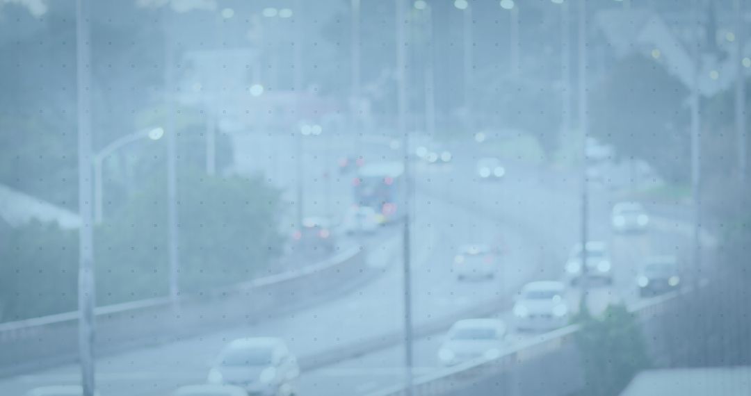 Abstract Digital Interface Over Highway Traffic