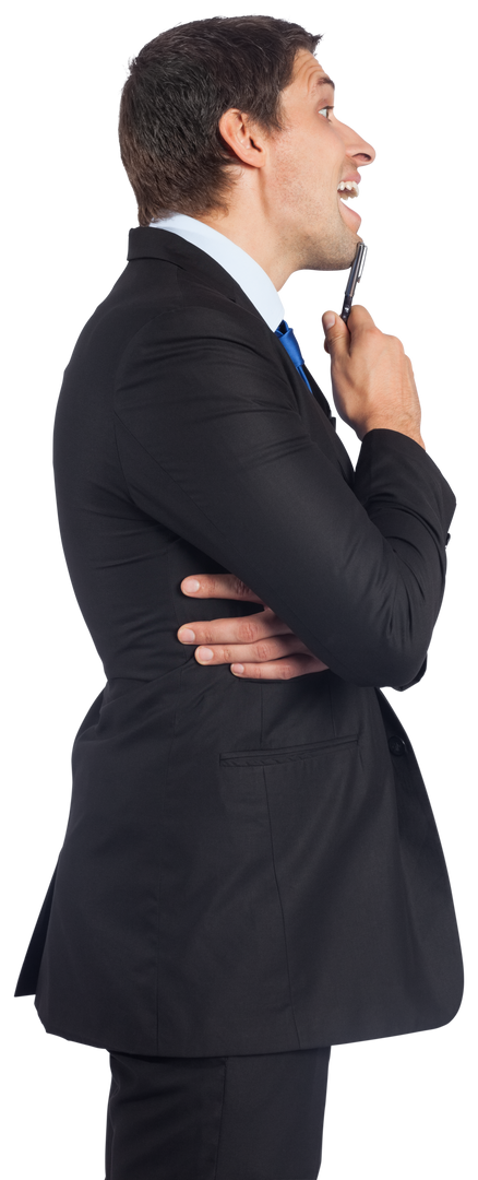 Surprised Caucasian Businessman in Suit with Transparent Background - Download Free Stock Images Pikwizard.com