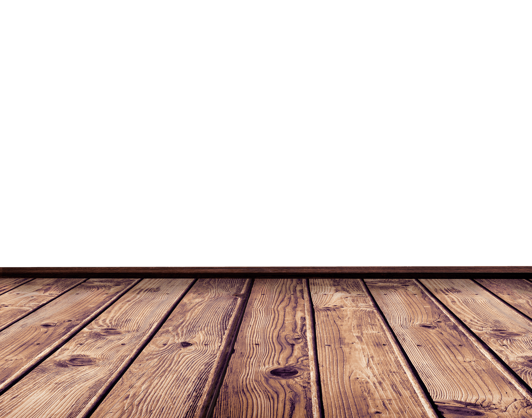 Wooden Floor with Clear Background for Design Projects