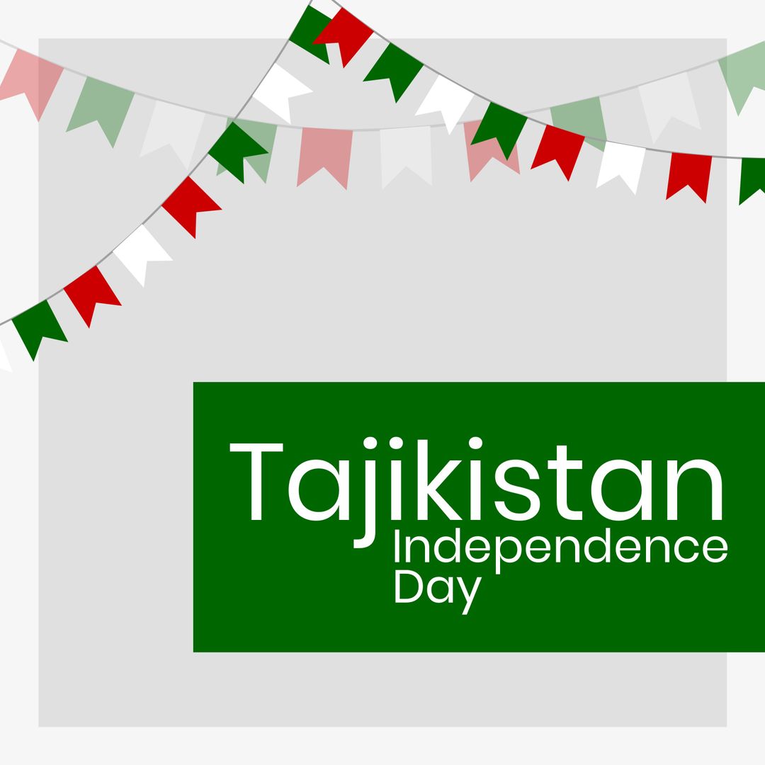 Tajikistan Independence Day Patriotic Celebration Banner