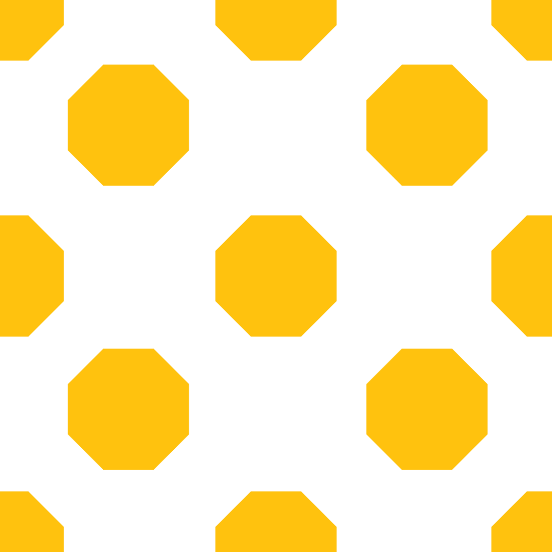 Transparent Yellow Octagon Pattern Vector Background