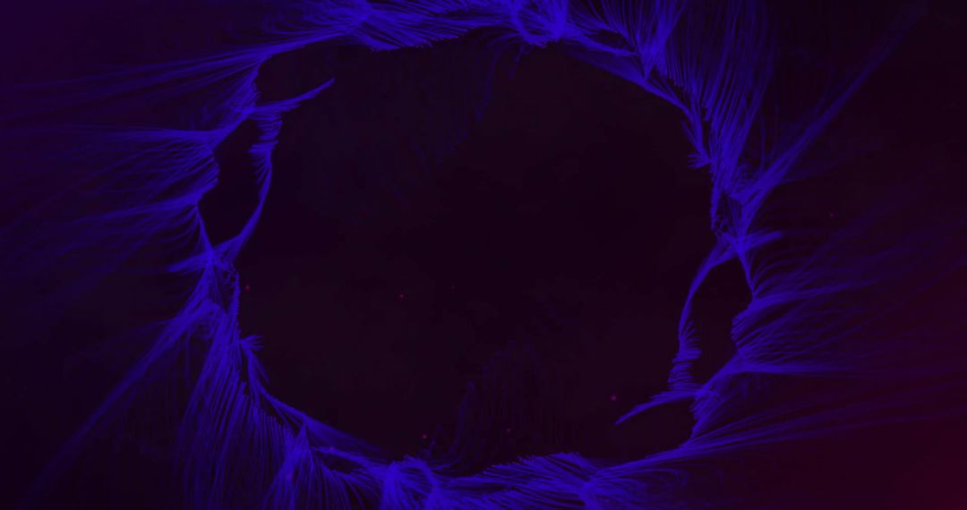 Abstract Circular Glowing Pattern in Blue and Purple