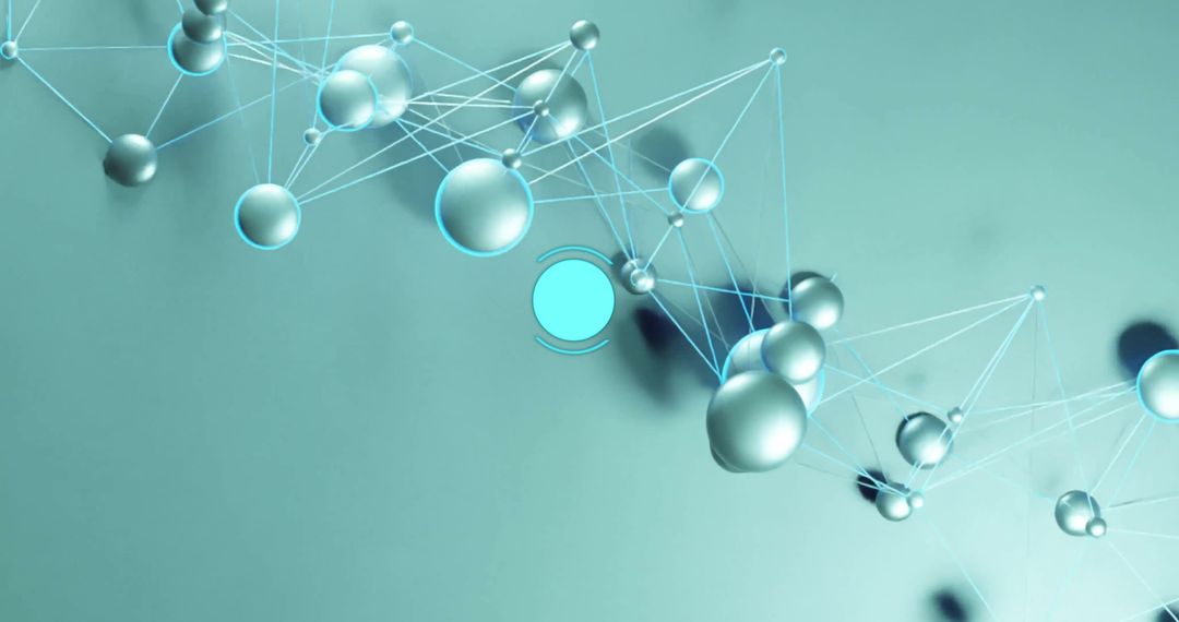 Futuristic Technology Connections with Spheres and Lines