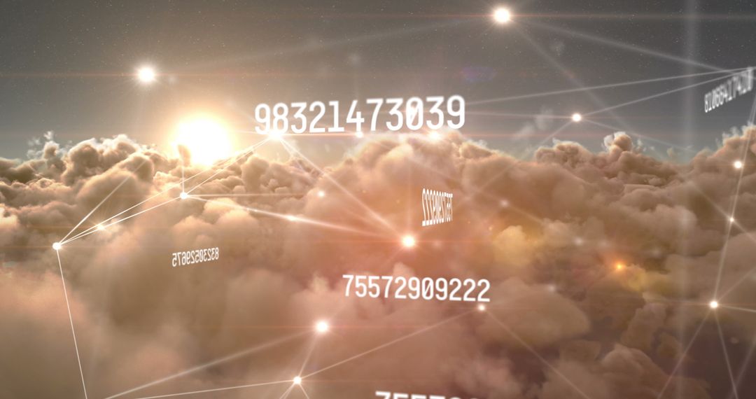 Global Data and Networking Concept with Digital Connections