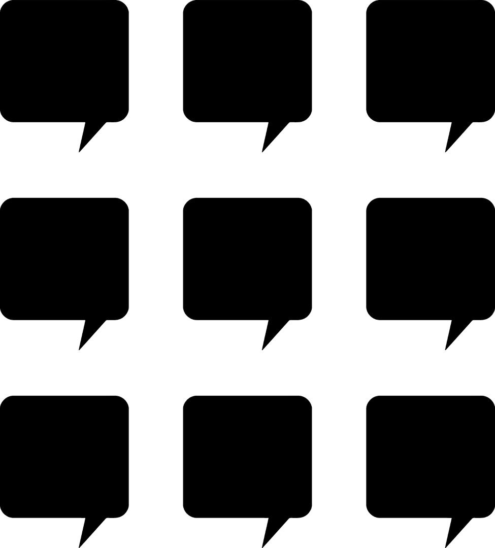 Transparent Vector Illustration of Speech Bubbles