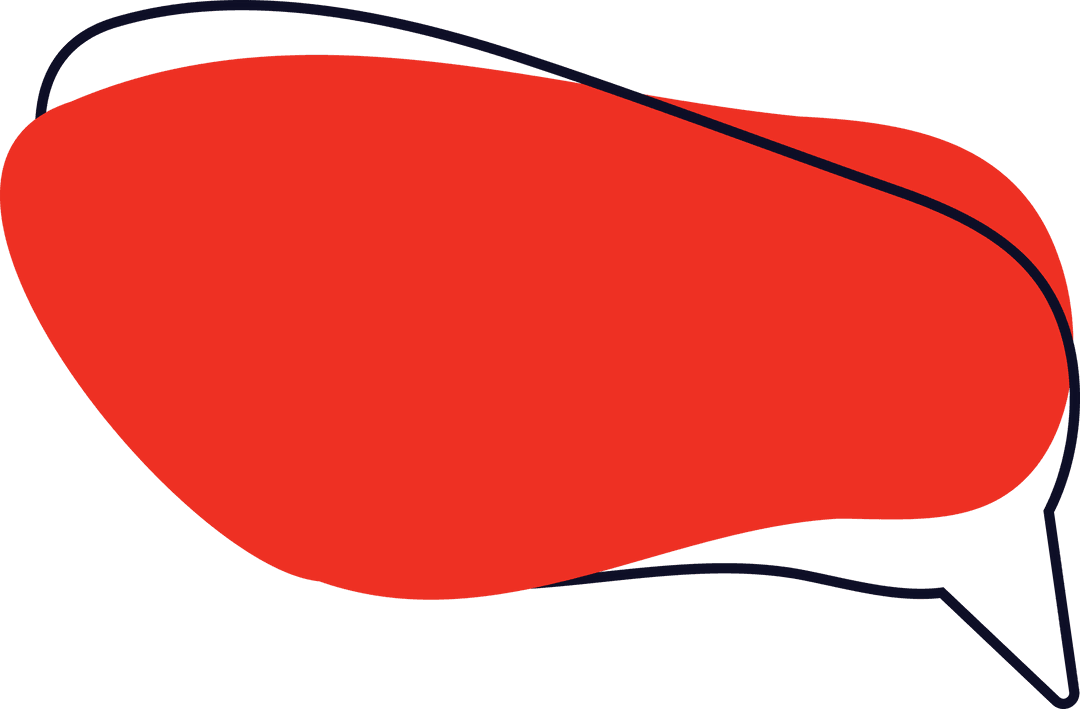 Red Speech Bubble on Transparent Background for Communication - Download Free Stock Images Pikwizard.com