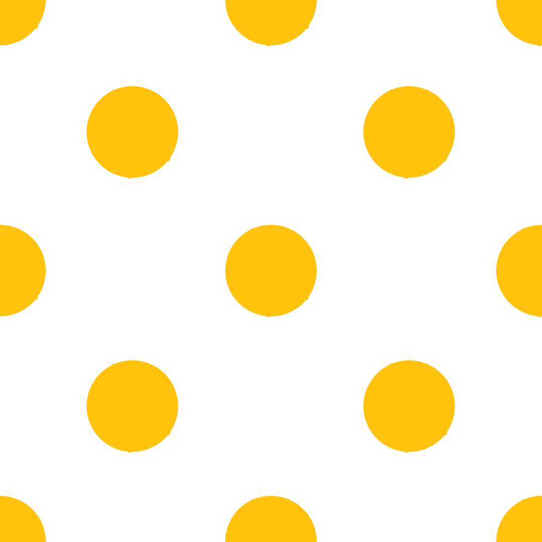 Abstract Yellow Dots Pattern on Transparent Background