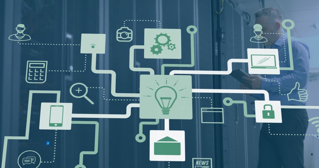 Network Engineer Monitoring Data Center Infrastructure
