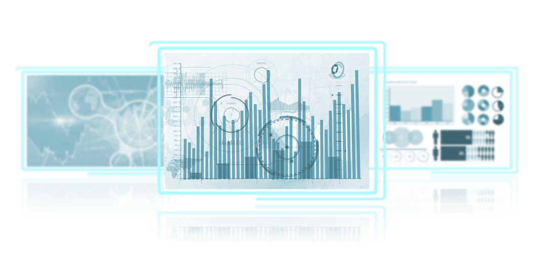 Abstract Digital Interfaces on Transparent Background with Data Graphics - Download Free Stock Images Pikwizard.com