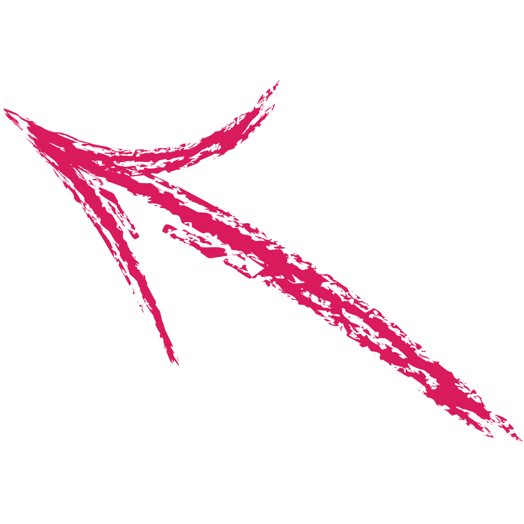 Textured Red Arrow Illustration on Transparent Background