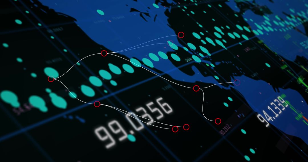 Digital Financial Data Analytics Charts