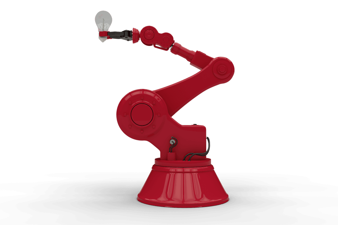 Robotic Arm Holding Light Bulb Transparent PNG Innovation