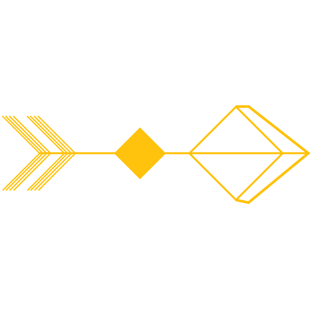 Transparent Yellow Geometric Arrow Design Illustration