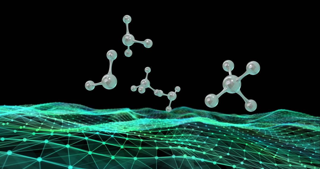 3D Molecules Over Digital Mesh Conveying Scientific Concepts