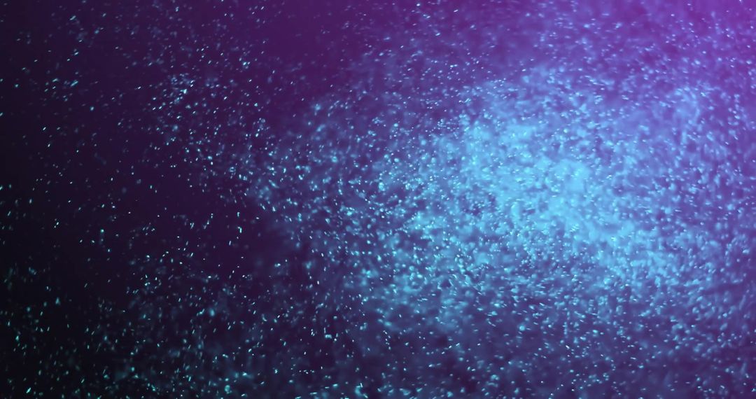Abstract Glowing Particles on Dark Background