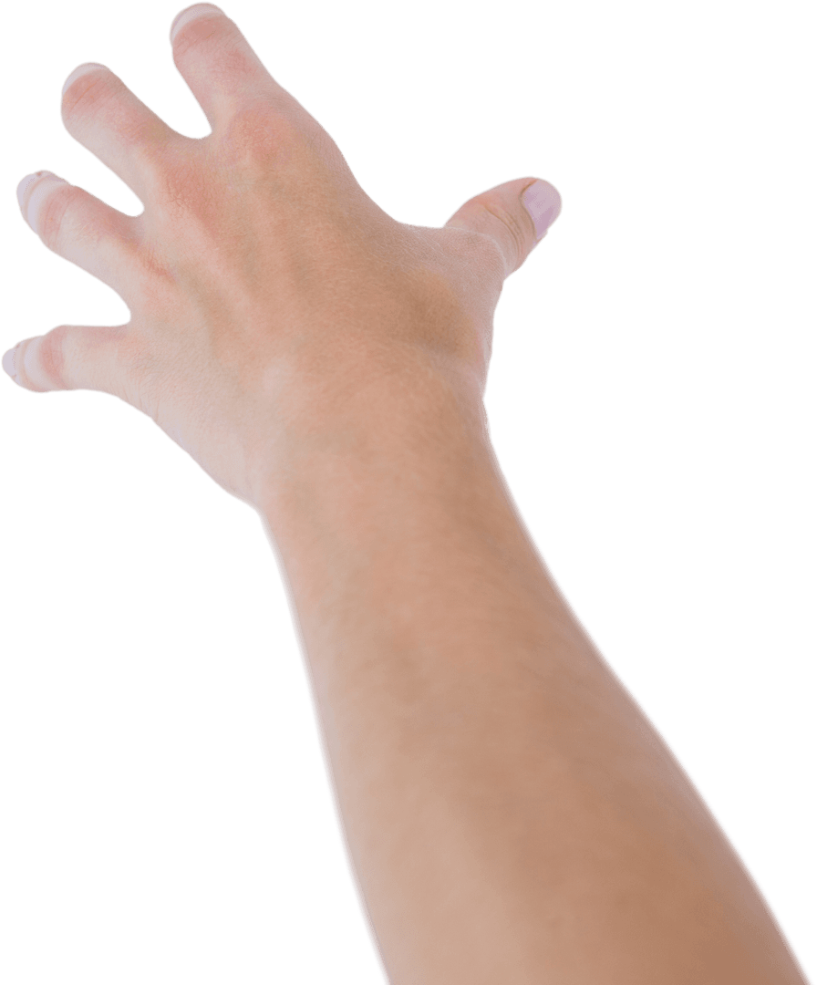 Transparent Outstretched Hand Demonstration