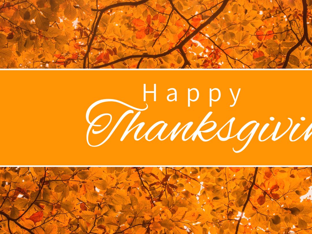 Thanksgiving Autumn Leaves Greeting Card Design